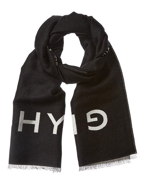 givenchy logo print scarf